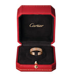 Cartier LOVE wedding band rose gold diamond pave (British brand)