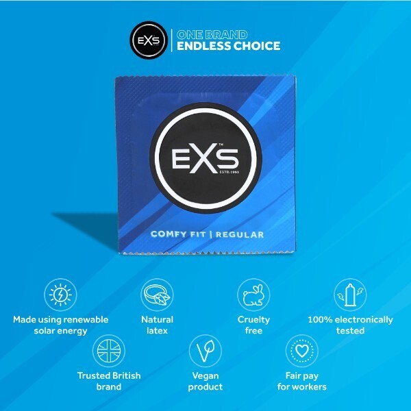 EXS Regular Condoms 12 Pack, imported from the UK