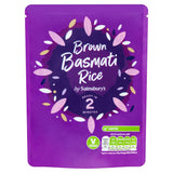Sainsbury's Microwave Rice Brown Basmati 250g Microwave rice Sainsburys   