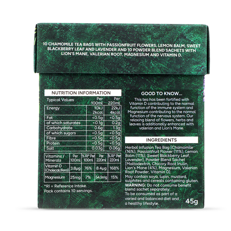 Holland & Barrett Relaxation Support Tea 10 Tea Bags, UK version