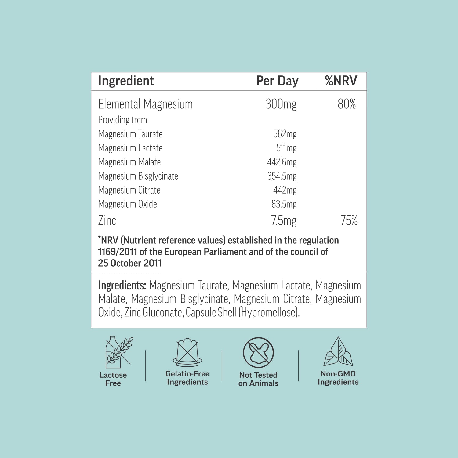 Bionutrica Mag7 magnesium complex 120 capsules, UK version