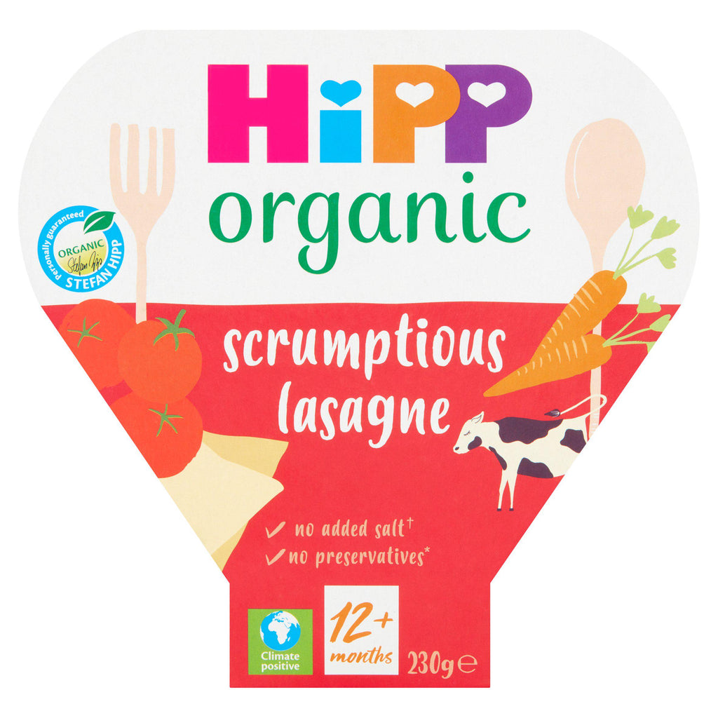 HiPP Organic Scrumptious Lasagne Toddler Tray Meal 1-3 Years 230g