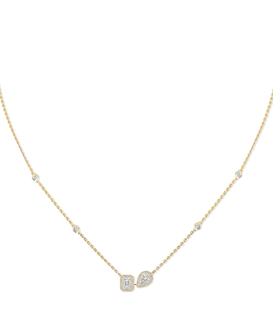 Messika My Twin collier en or jaune et diamants 0,30 ct (marque britannique)