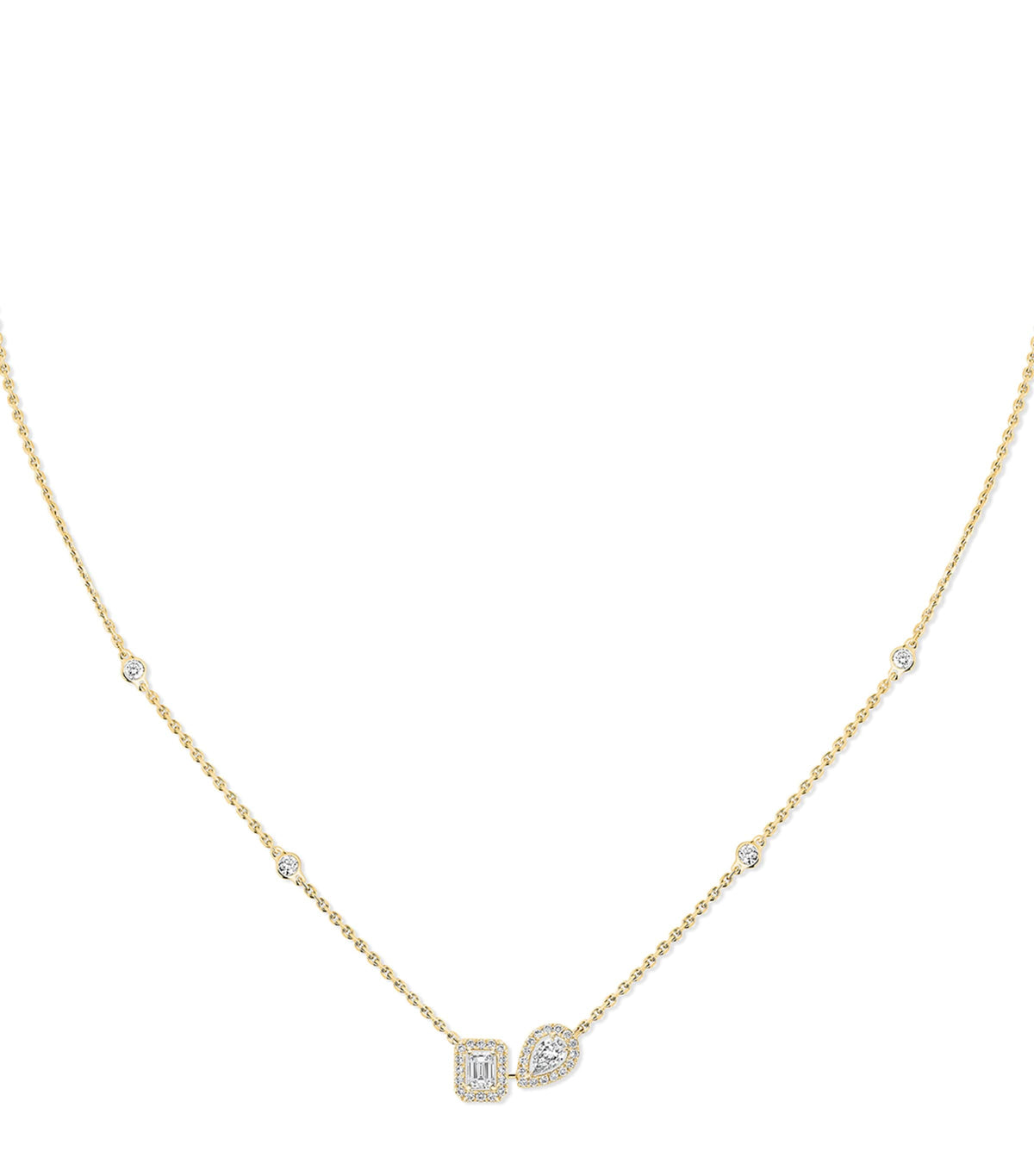 Messika My Twin yellow gold diamond necklace 0.30ct (British brand)