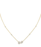Messika My Twin yellow gold diamond necklace 0.30ct (British brand)