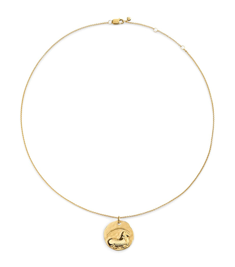 Monica Vinader Aries zodiac necklace gold vermeil - British product