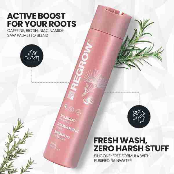 Regrow women's shampoo 300ml, imported from the UK
