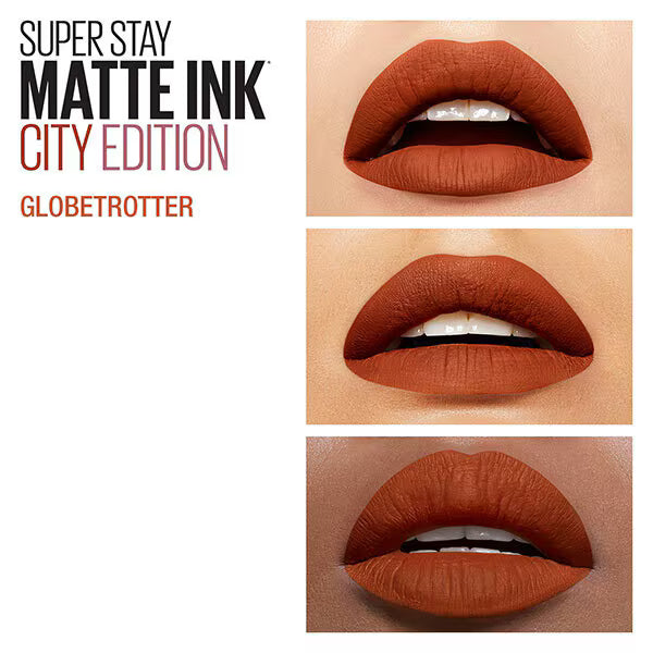 Maybelline SuperStay Matte Ink Globe-trotter liquid lipstick, imported from the UK