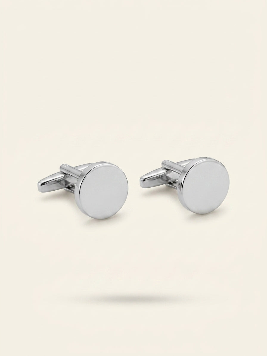 Cartier 18ct white-gold studded cufflinks with polished finish - British product