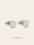 Cartier 18ct white-gold studded cufflinks with polished finish - British product