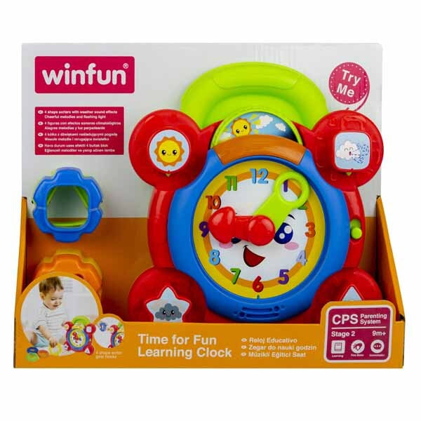 Winfun Time for Fun Learning Clock educational toy, imported from the UK