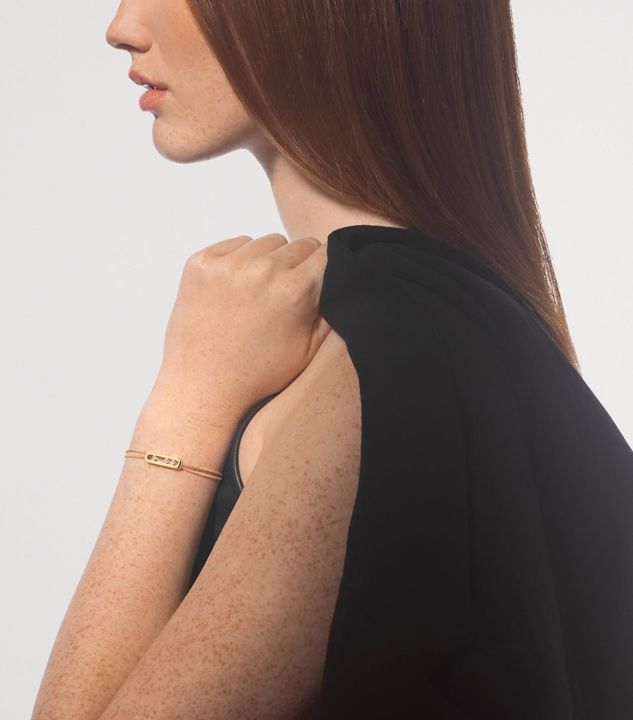 Messika yellow gold diamond bracelet 0.26ct, UK version