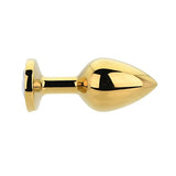 Loving Joy metal butt plug medium clear stone 3.2 inches - British product