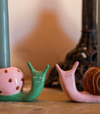 Laetitia Rouget ceramic snail candle holders set of 2, UK version