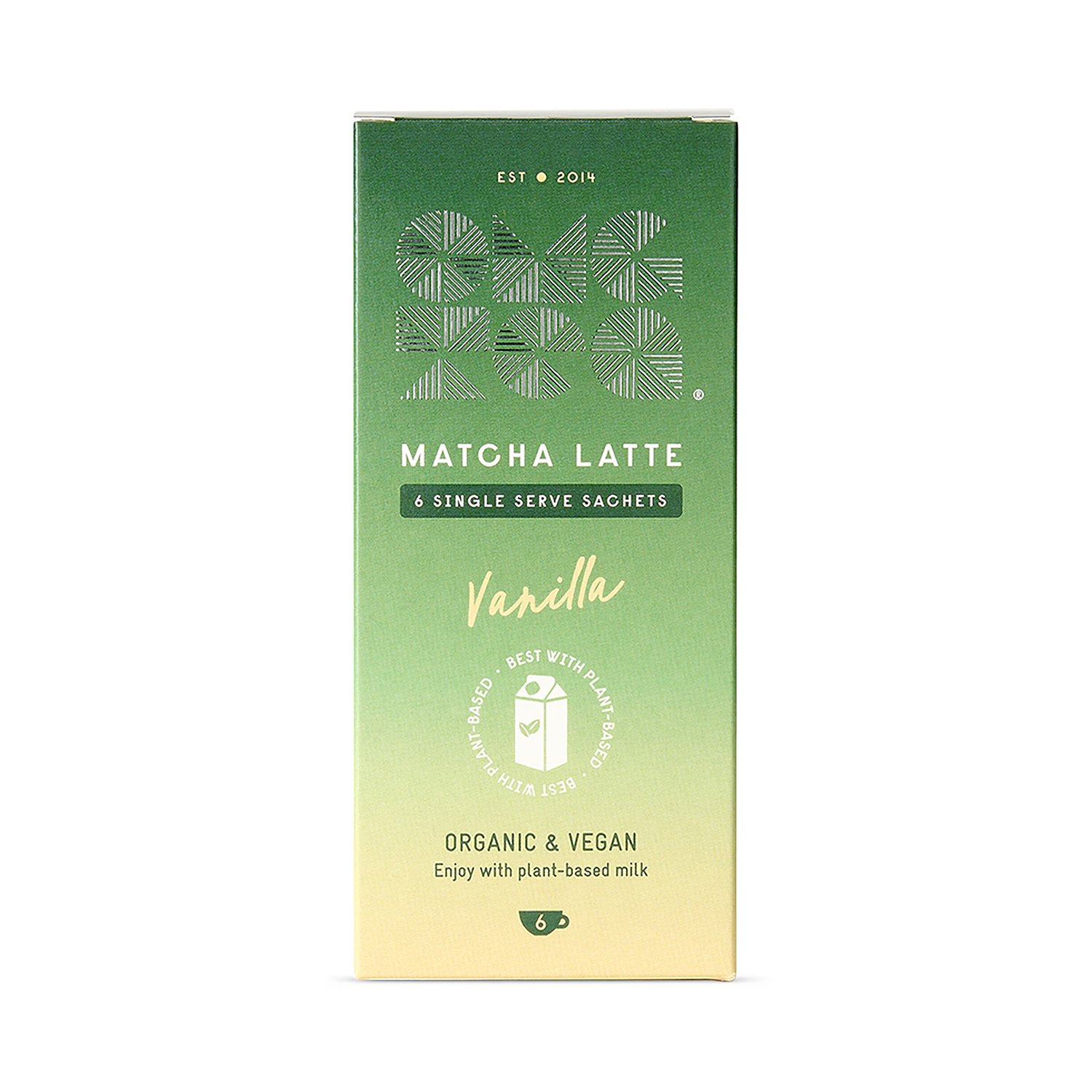 OMGTEA Matcha Latte Vanilla 6 Sachets, UK version
