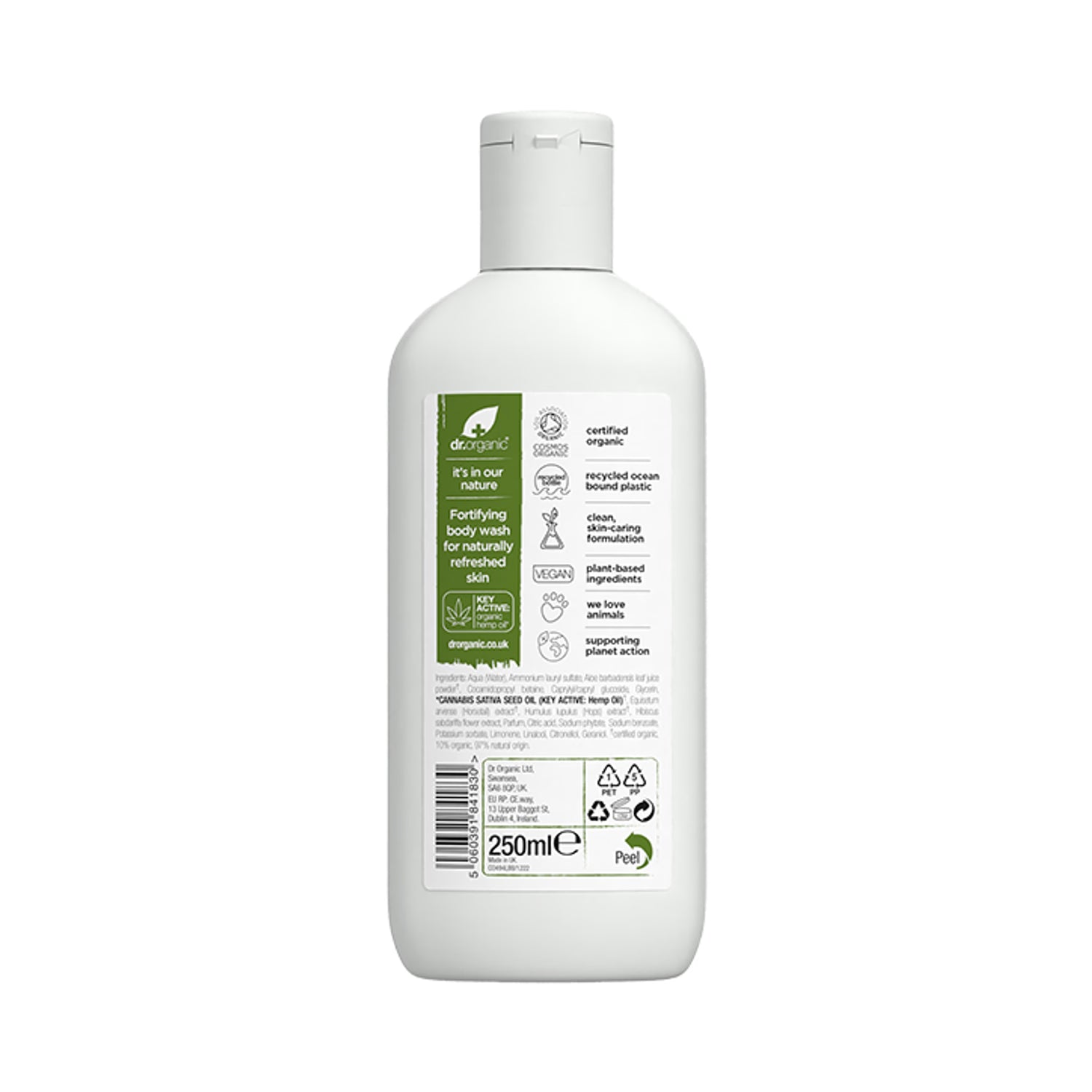 Dr Organic Hemp Oil Body Wash 250ml