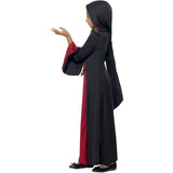 Smiffys vamp costume red black hooded dress lace-up detail, UK version