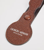 Giorgio Armani leather logo keyring - British product