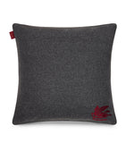 Etro wool-blend cushion with embroidered paisley trim, 45cm - British product