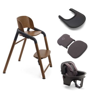 Bugaboo Complete High Chair Bundle Grey Wood GOODS Boots   