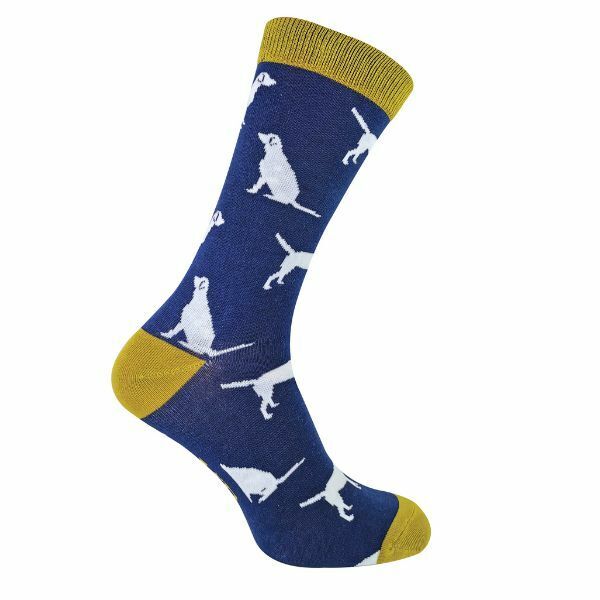 Mr Heron Mens Novelty Bamboo Socks with Dogs On 6-11 UK