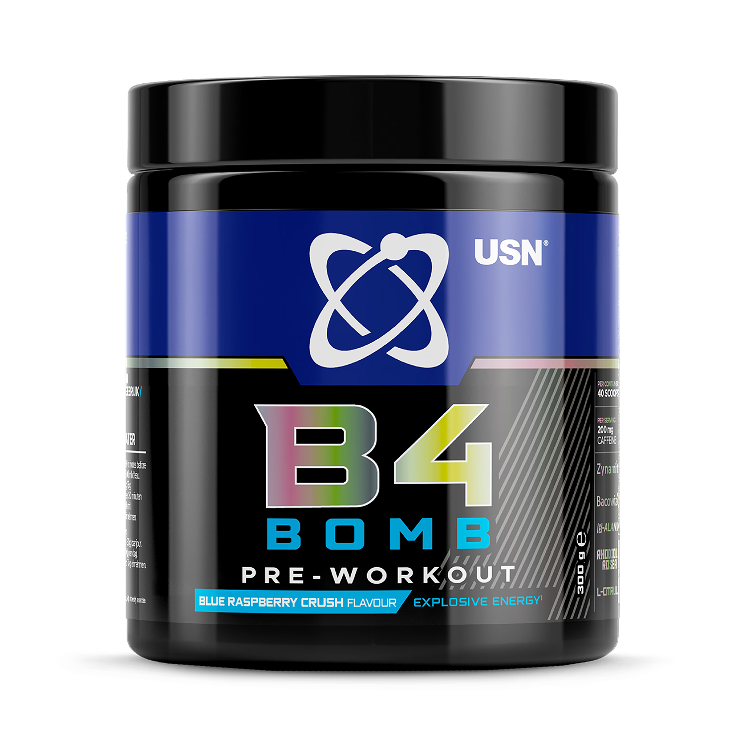 USN B4 Bomb pre-workout Blue Raspberry 300g (British brand)