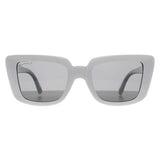 Montana shiny white polarised sunglasses for women (British brand)