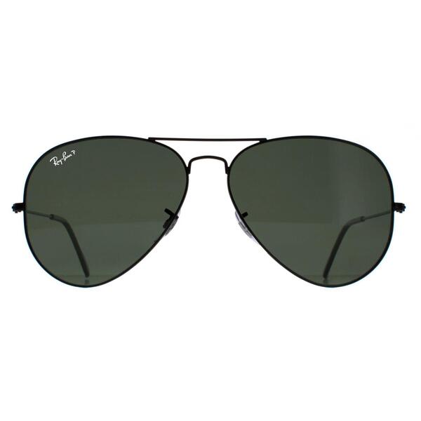 Ray-Ban Aviator 3025 black polarised sunglasses, imported from the UK