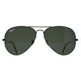 Ray-Ban Aviator 3025 black polarised sunglasses, imported from the UK