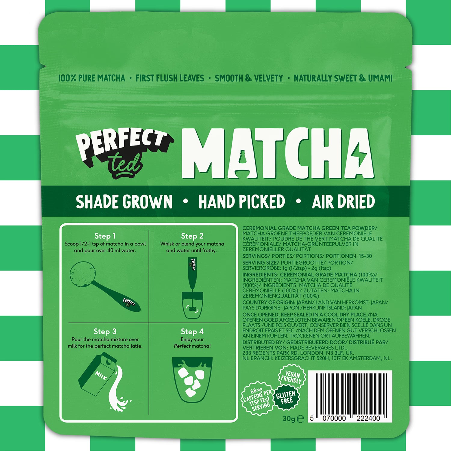 Ceremonial Grade Organic Matcha Green Tea Powder 30g