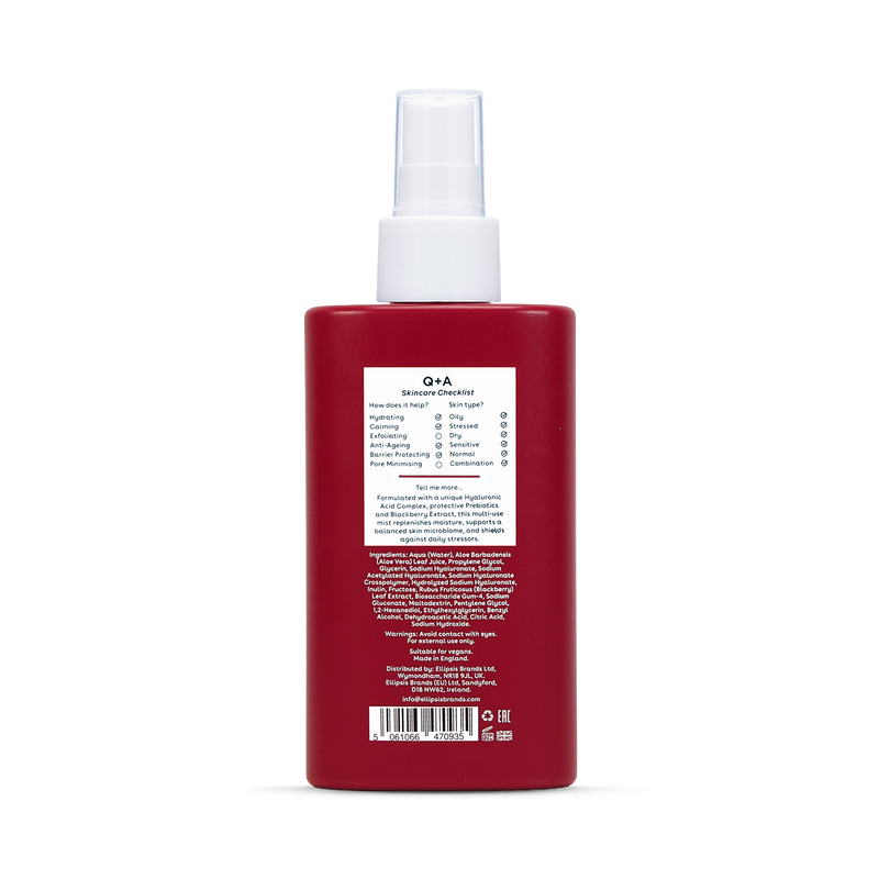 Q+A hyaluronic acid face mist 100ml - British product
