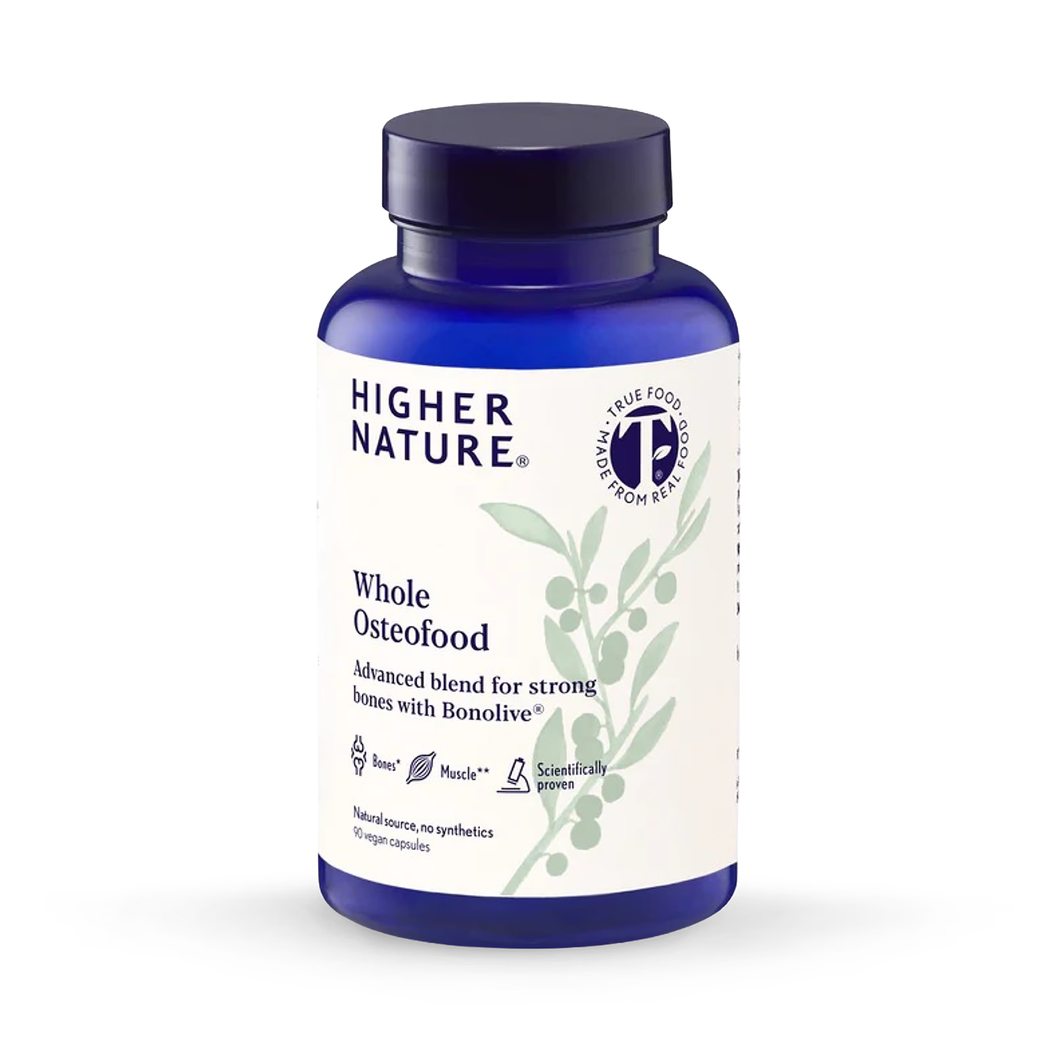 True Food Osteofood wholefood bone health blend 60 vegan capsules, UK version