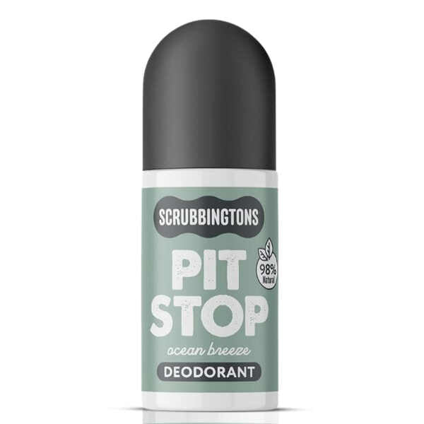 Scrubbingtons natural deodorant Ocean Breeze 75ml, imported from the UK
