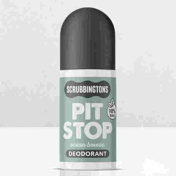 Scrubbingtons natural deodorant Ocean Breeze 75ml, imported from the UK