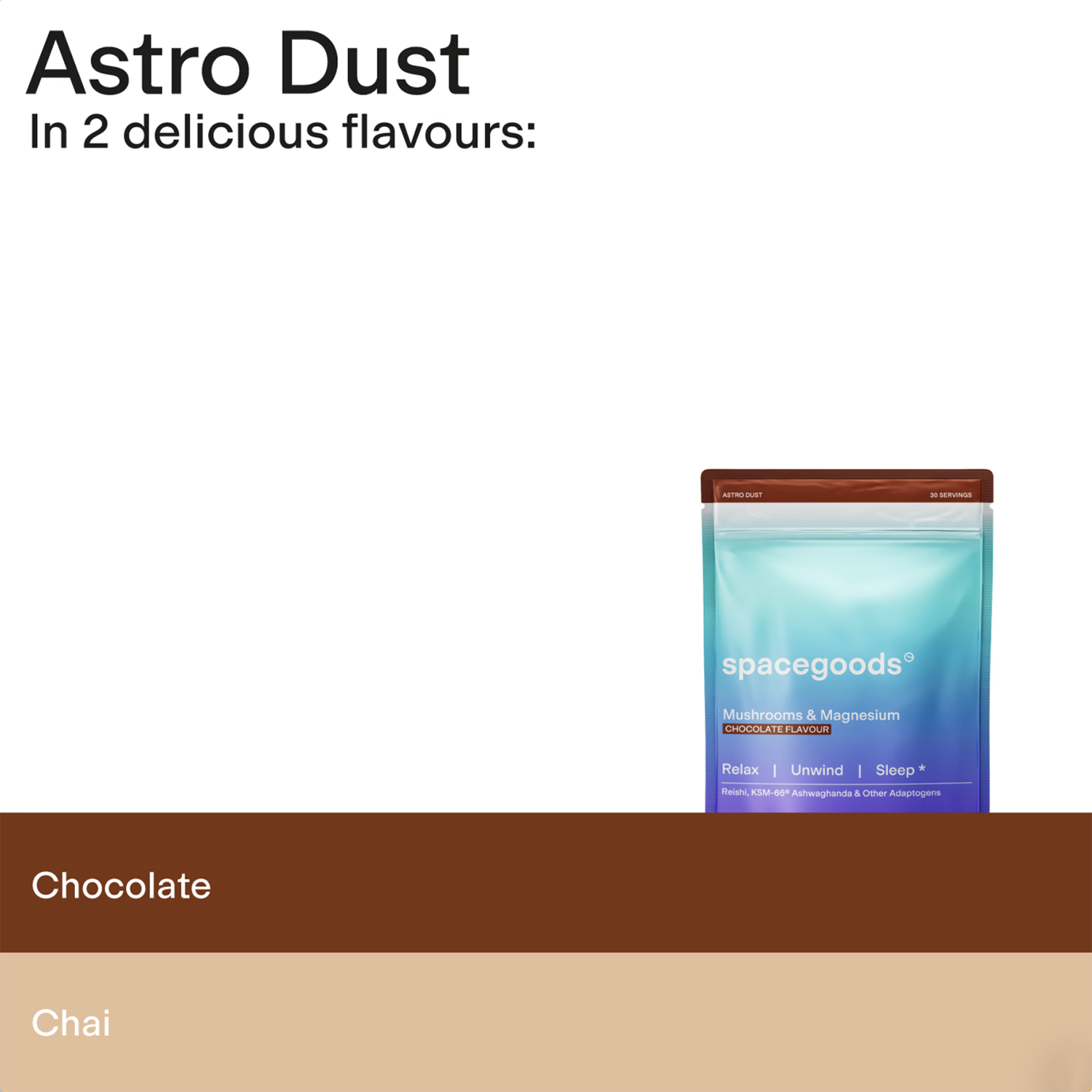 Spacegoods Astro Dust Chai superfood powder 240g - British product