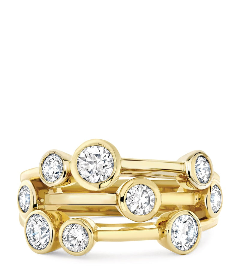 Boodles Raindance ring in yellow gold and diamonds (British brand)