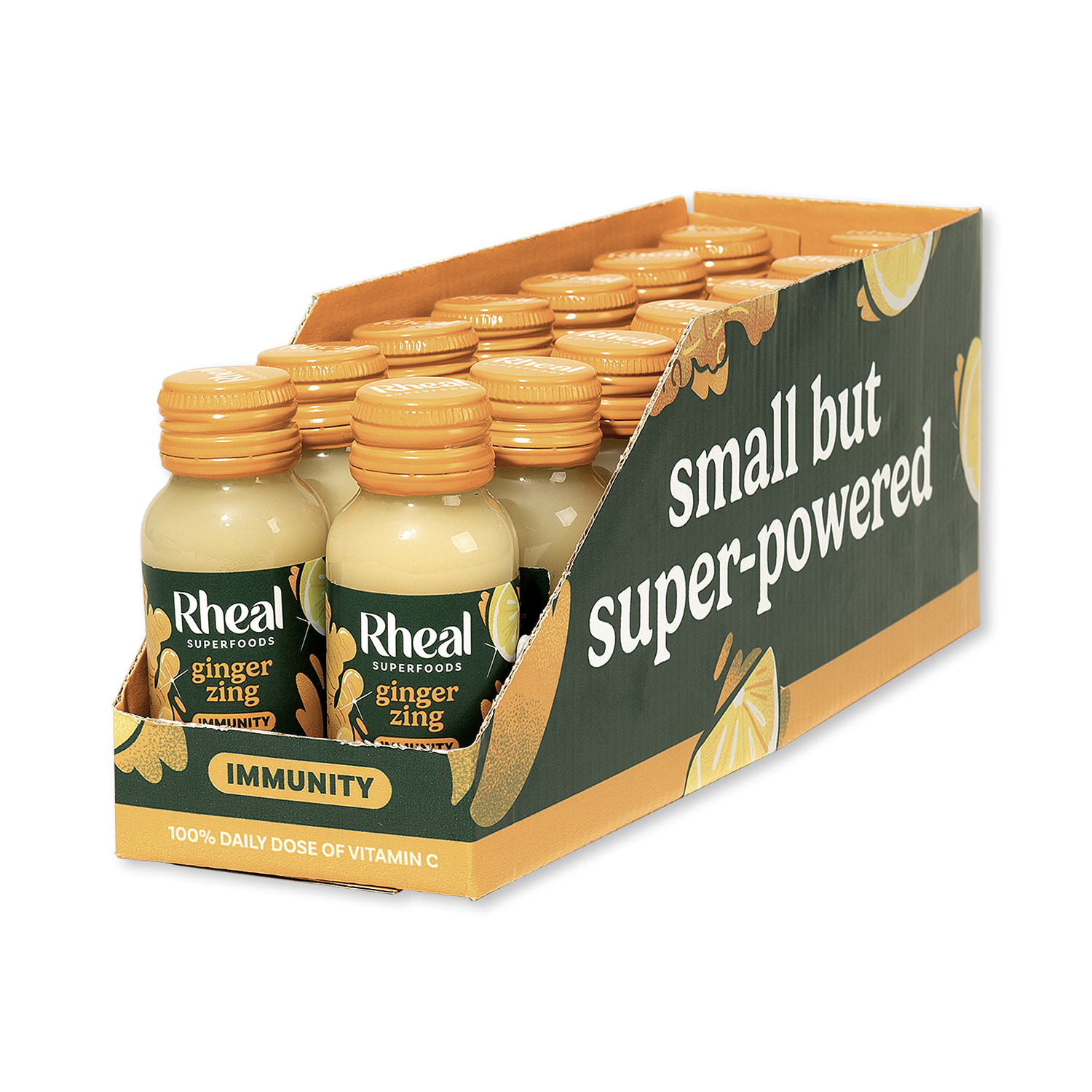 Rheal Ginger Zing wellness shot 60ml, imported from the UK