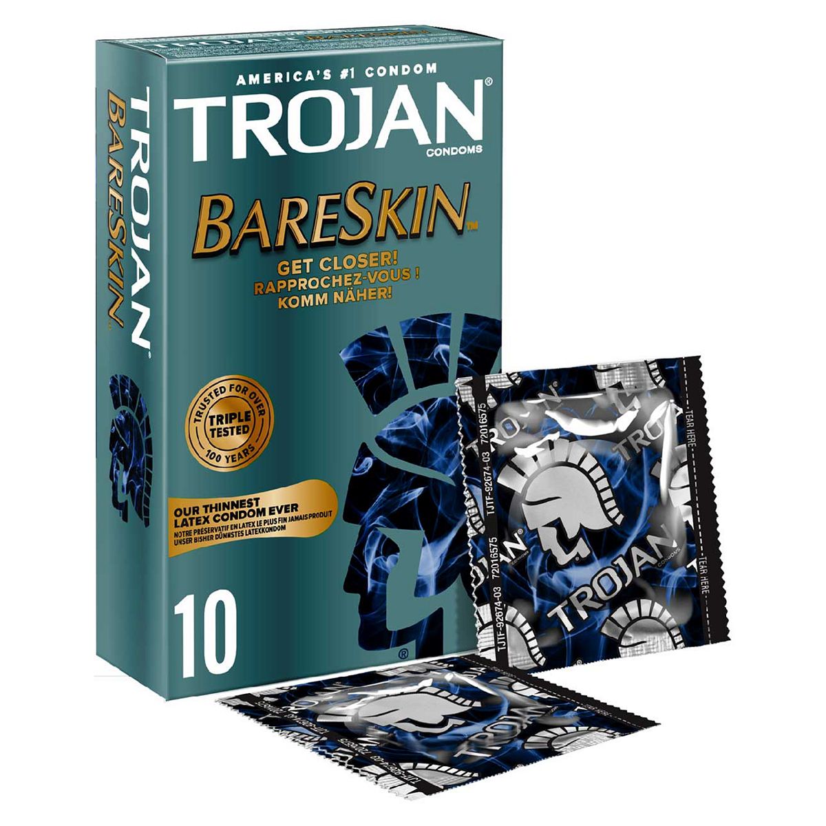 Trojan BareSkin Condoms 10s Intimate Care Boots   