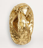 Bottega Veneta mini metallic leather top-handle bag, imported from the UK