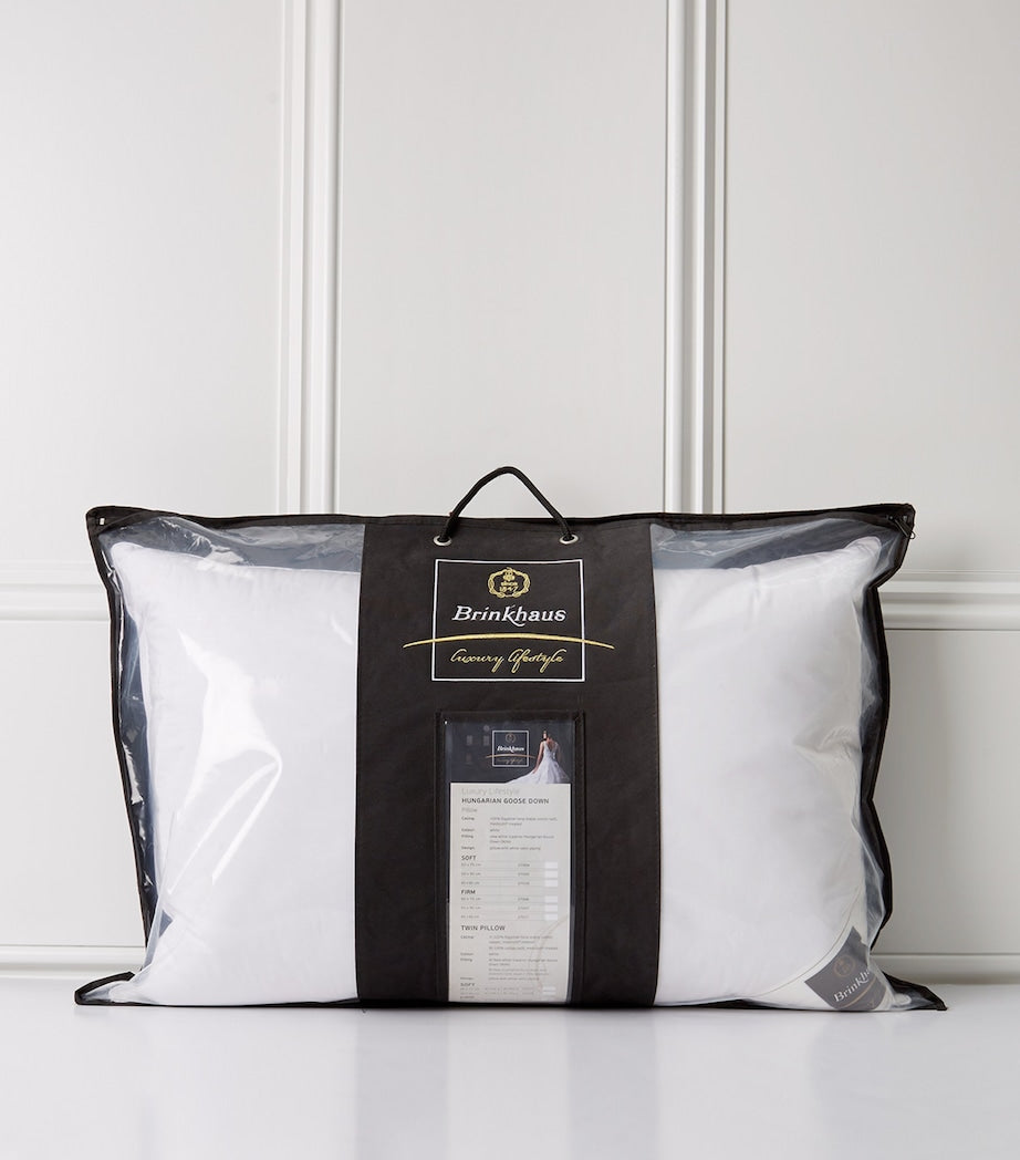 Brinkhaus Hungarian goose down pillow 50cm x 75cm - British product