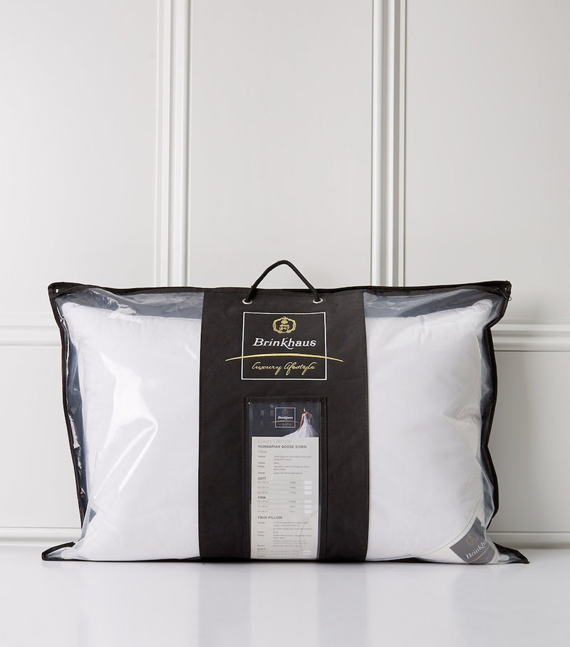 Brinkhaus Hungarian goose down pillow 50cm x 75cm - British product
