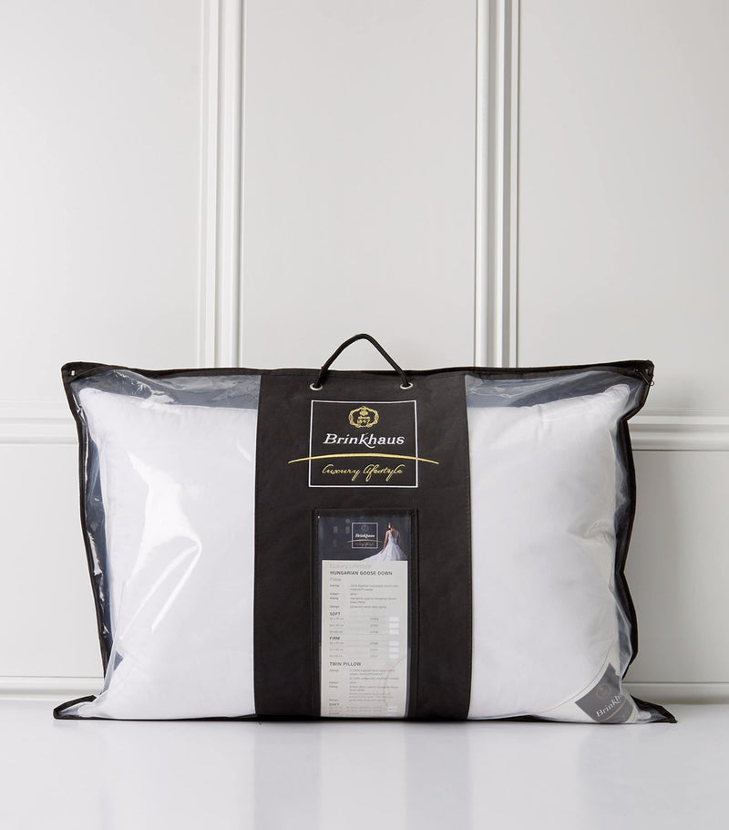 Brinkhaus Hungarian goose down pillow 50cm x 75cm - British product