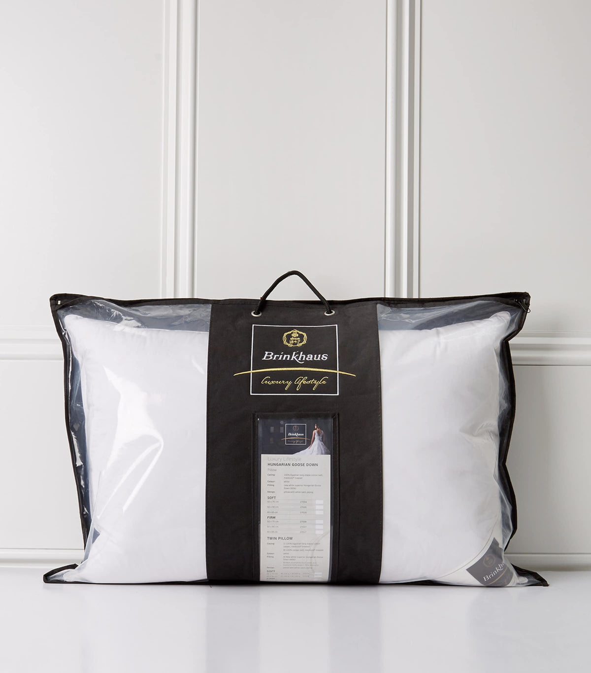 Brinkhaus Hungarian goose down pillow 50cm x 75cm - British product