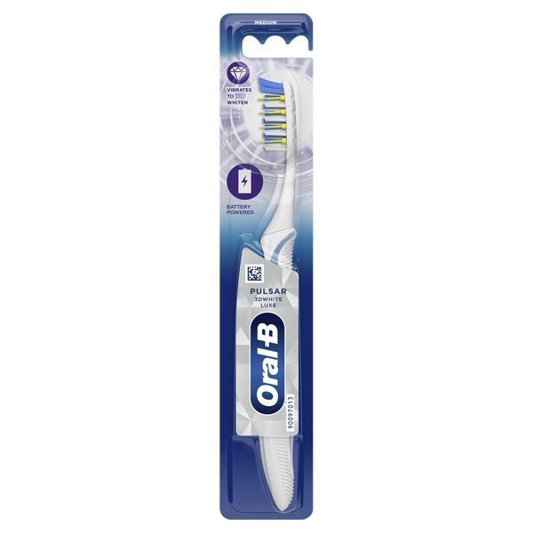 Oral-B Pulsar 3D White Luxe 35 Medium Battery Toothbrush GOODS Superdrug   