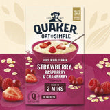 Quaker Oat So Simple Strawberry Raspberry & Cranberry Sachets Cereal   10 per pack Cereals M&S   