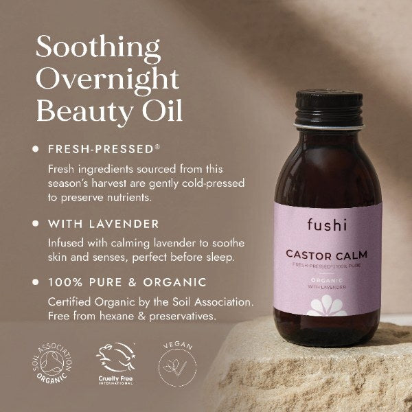 Fushi Castor Calm Lavender body oil 100ml, imported from the UK