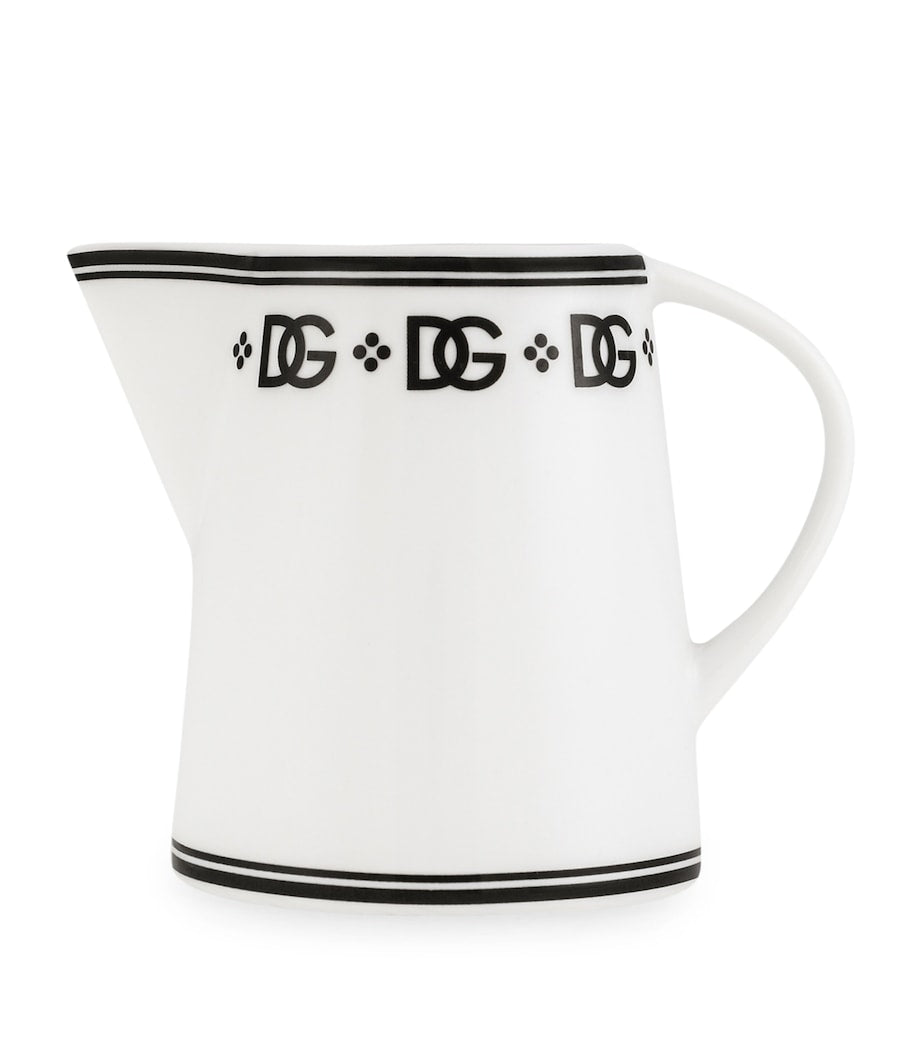 Dolce&Gabbana Casa porcelain milk jug with DG logo - British product