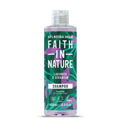 Superdrug Faith In Nature Lavender & Geranium Shampoo 400ml- Buy online at McGrocer