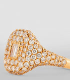 SHAY New Modern pinky ring 18kt yellow gold diamonds, UK version