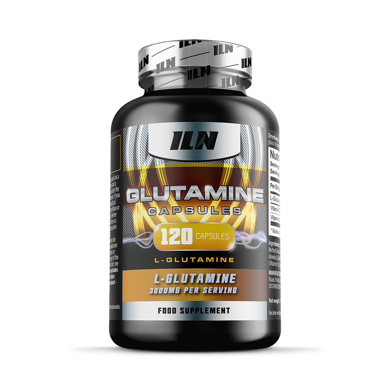 L Glutamine 3000mg supplement 120 vegetarian capsules (British brand)